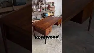 These are the most common #midcenturymodern types of wood. #refinished #refinishedfurniture