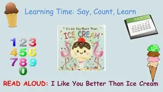 Learning Time- say, count, learn- READ ALOUD- fun, movement!  #preschool #learning #readaloud