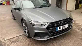 Vehicle Wrapping in Manchester - Audi A7 Full Wrap, De-Chrome & Callipers