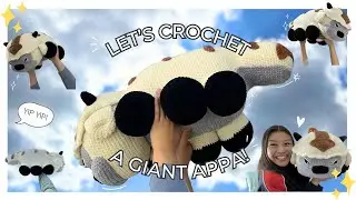 Let's Crochet a GIANT APPA! 🦬 My largest plushie to date! 😱