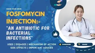 Fosfomycin Injection: Uses, Dosage, Mechanism of Action, Side effects, & Important advices