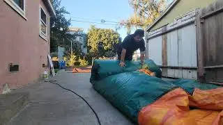 HOW TO ROLL A BOUNCE HOUSE ROLLING A BOUNCE HOUSE JUMPER  13X30
