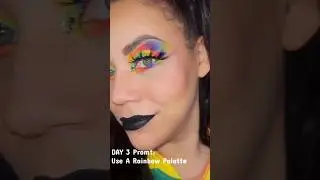 Promt 3: Use A Rainbow Palette #blendbunnycosmetics #rainbow #makeup