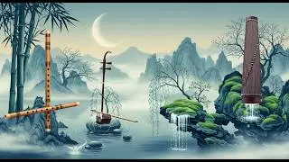 Sun Heal Your Soul with Deep Sleep Music Chinese Instrumental 🌿 Guzheng & Erhu Peaceful Night Sounds