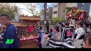若江ミニだんじりと　河内の子供達‼️