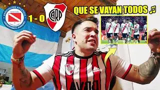 Argentinos Juniors 1 vs River 0 😡 Reaction of a furious River fan 😡