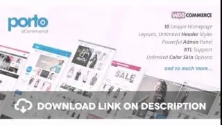 Porto | Responsive eCommerce WordPress Theme Free Download