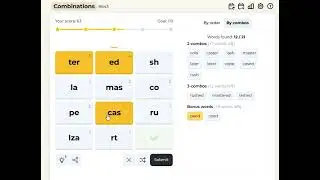 Demo on how to play Combinations