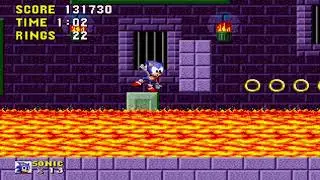 Sonic The Hedgehog Marble Zone Act 3 + Boss