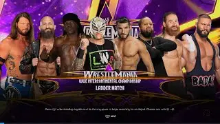 8-Man Ladder Match WWE 2K24 PS5 Gameplay
