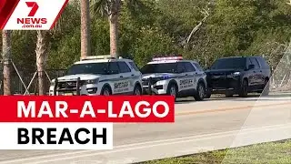 Armed intruder shot dead at Mar-a-Lago | 7NEWS