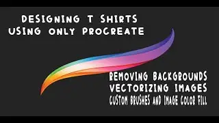 Procreate tutorial for T shirt design