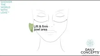 Jade Gua Sha Facial Tool by Daily Concepts