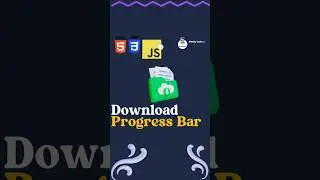 Download Progress bar || Create download Progress bar Using Html css and js | 