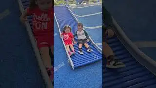 these two were having fun#toddlers #australia #parks #blacktown #toddlersfun #slide #saturdate