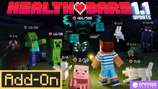 HEALTH BARS 1.1 Add-On Review | Minecraft Marketplace