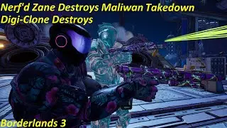 Borderlands 3: Super soldier Zane Build! Nerf'd Zane destroys Maliwan Takedown.. Indestructible