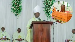 Askofu Musomba akitoa salamu za rambirambi | Misa Takatifu ya Mazishi ya Padre Paul Sabuni