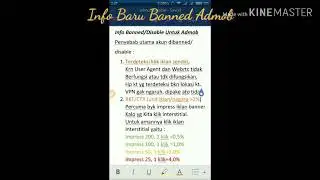 Baru!! Info Disable akun admob..