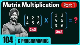 Matrix Multiplication Program in C (Part 1)