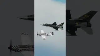 F-16 and Mustang  Heritage Flight