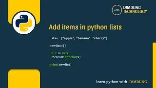 How to add lists items in python program  part 3 easy steps