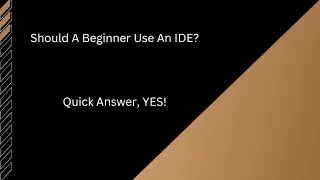 Should a beginning coder use an IDE?