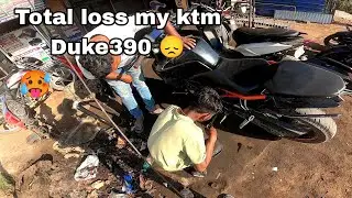Sunday ride Total loss my ktm duke.390😔.l