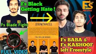 Fs BLADE Fight with Fs Respekt 🔥| Fs BABA & Fs KASHOOF Left Team Freestyle | Black Don News