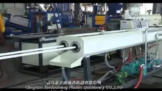 PVC double pipe production line