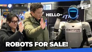 30 million won humanoid robot for sale at Seoul&rsquo;s supermarket