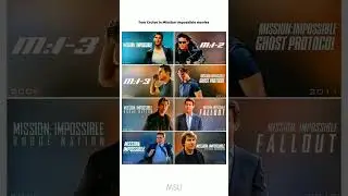 Evolution of Tom Cruise in Mission Impossible Movies🍿 #shorts #tomcruise #missionimpossible #yt #fyp