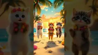 Cute Cats dancing APT Song #aptsong #catdance #shortsfeed #mintimals