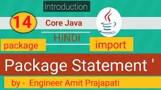 java package statement || package || import