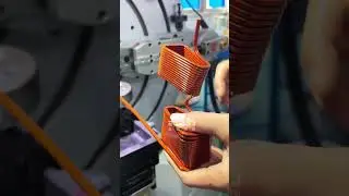 Axial Flux Motor Coil Winding Machine | Flat Wire Edgewise Winding for Hub Motors. #edgewisewinding