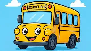 School bus cartoon game #entertainment #baby #funny #video 