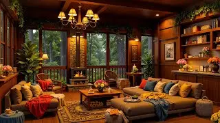 🎵 Falling Leaves & Smooth Jazz &mdash; Autumn Cafe Ambience for Relaxation, Study & Sleep