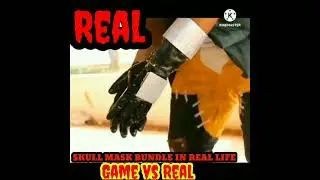 Skull Mask Bundle || Game Or Real || #shorts #tiktok  #collection #freefire