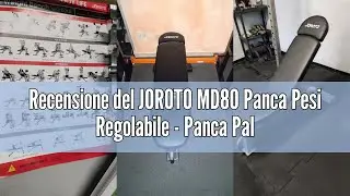 Recensione del JOROTO MD80 Panca Pesi Regolabile - Panca Palestra Con Carico Totale Di 450 Kg, Eserc