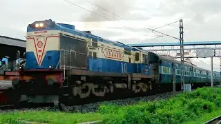 Remembering old times : Gorgeous MLDT WDM 3A led 15712 KIR - HWH Express departs from TBAE smoothly