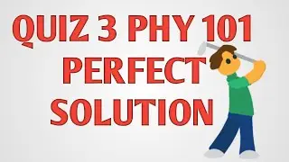 Physics 101 Quiz 3 perfect Solution, phy101 quiz 3, quiz 3 solution