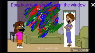 Dora draws on the window and gets Grounded