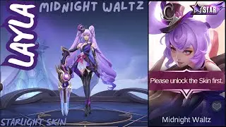 Layla Midnight Waltz - Painted (Starlight Skin) [MLBB Skin Effects 4K UHD] | Slow Motion Showcase