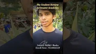 My Student Rudra Experience About Our Classes #artinsane #bfa