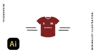 How to Draw a Soccer Jersey with a Simple Design I Minimalist Illustration I Adobe Illustrator CC