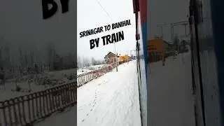 Kashmir train journey 🥰|Srinagar by Train| #shorts #ytshorts #youtubeshorts #snowfall #shortvideo