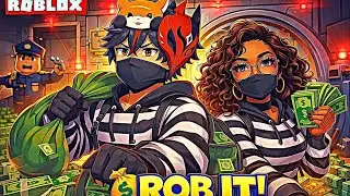COUPLE vs ROBLOX BANK SECURITY&hellip; INSANE HEIST ESCAPE