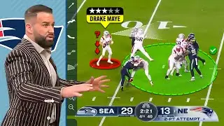 What Happened to Drake Maye?? - QB Film Super Bowl Breakdown
