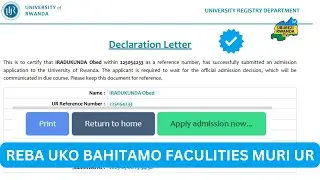 University of Rwanda &ndash; How to Finalize Your Application and Choose Faculties After Payment Guidance