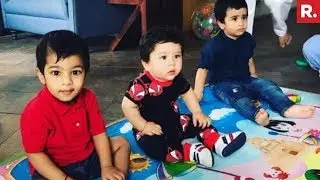 Taimur Ali Khan And Tusshar Kapoor's Son Laksshya On A Play Date